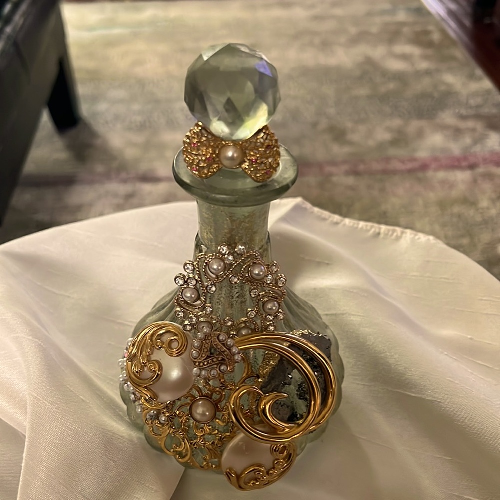 Vintage Jewelry Perfume Bottle